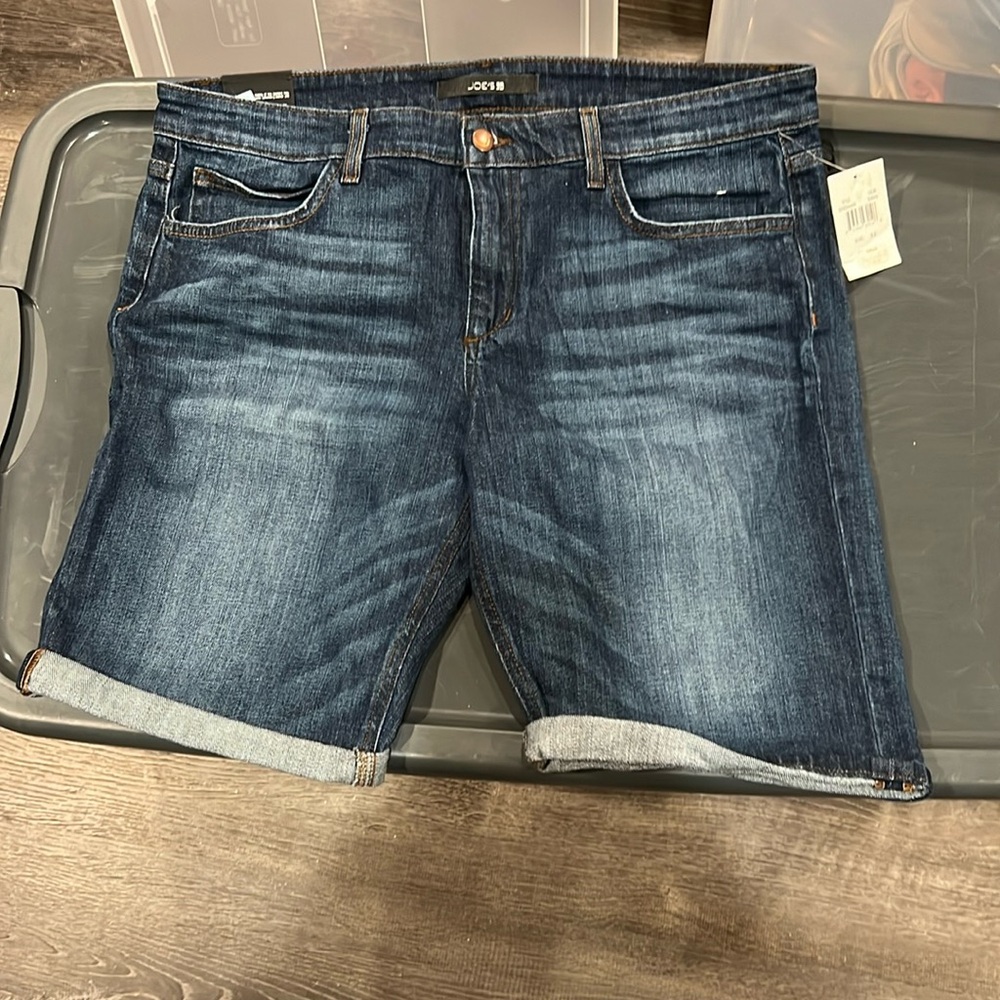 Joe's Jeans Dark Blue Denim Jean Shorts